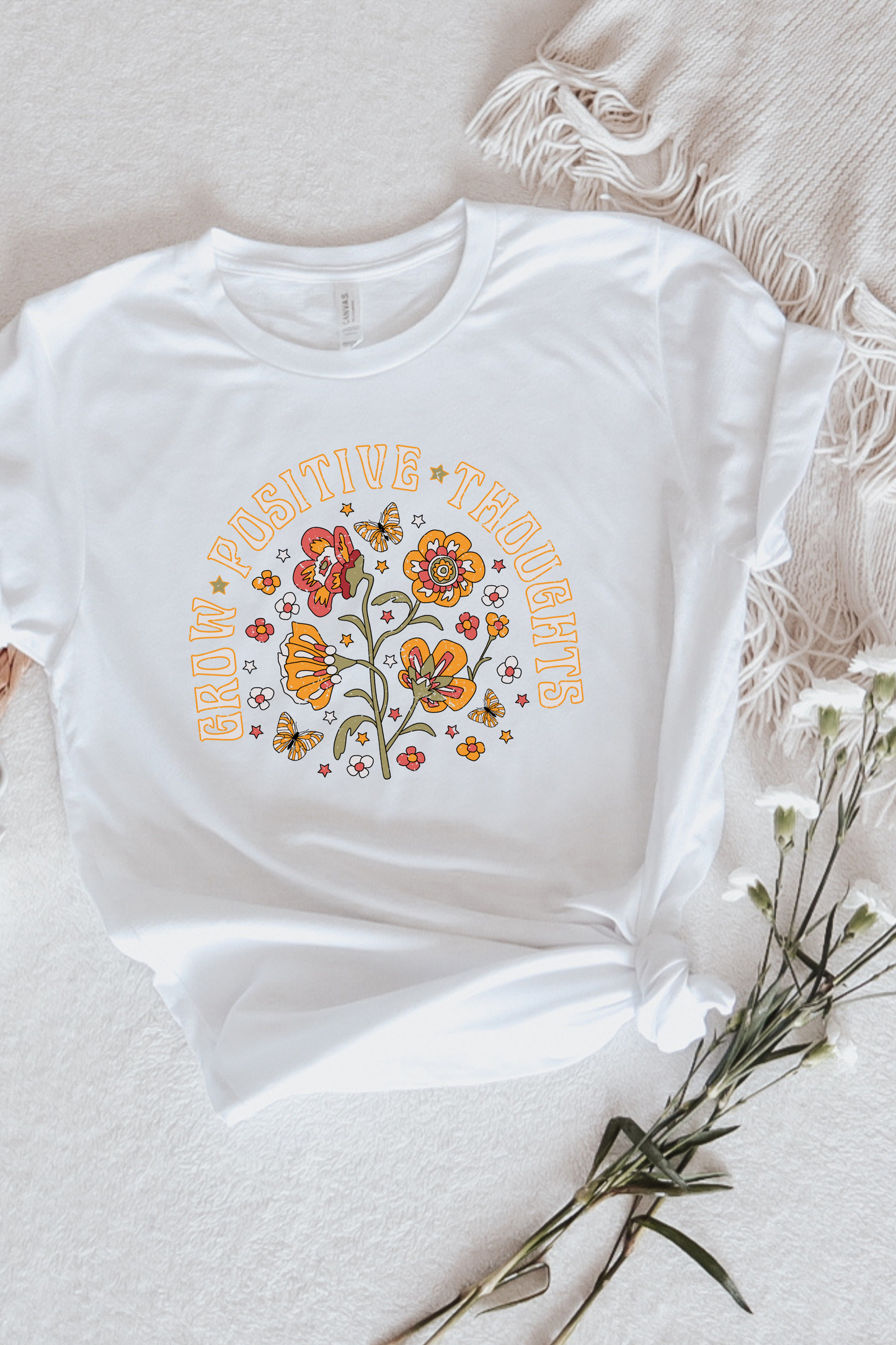 GROW POSITIVE THOUGHTS TEE(BELLA CANVAS)