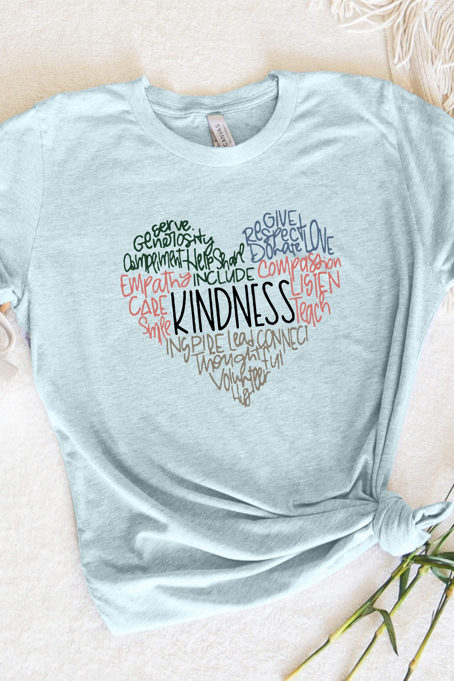 KINDNESS HEART TEE(BELLA CANVAS)