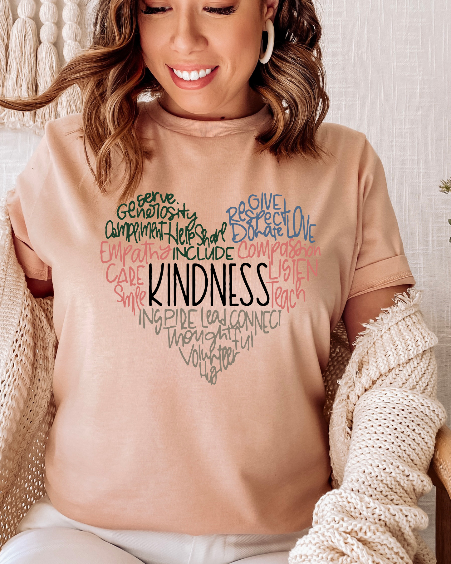 KINDNESS HEART TEE(BELLA CANVAS)