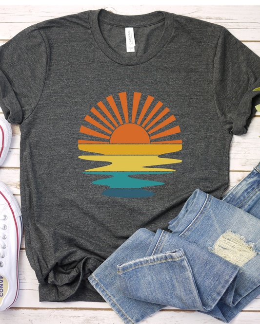 RETRO SUNSET TEE (BELLA CANVAS)